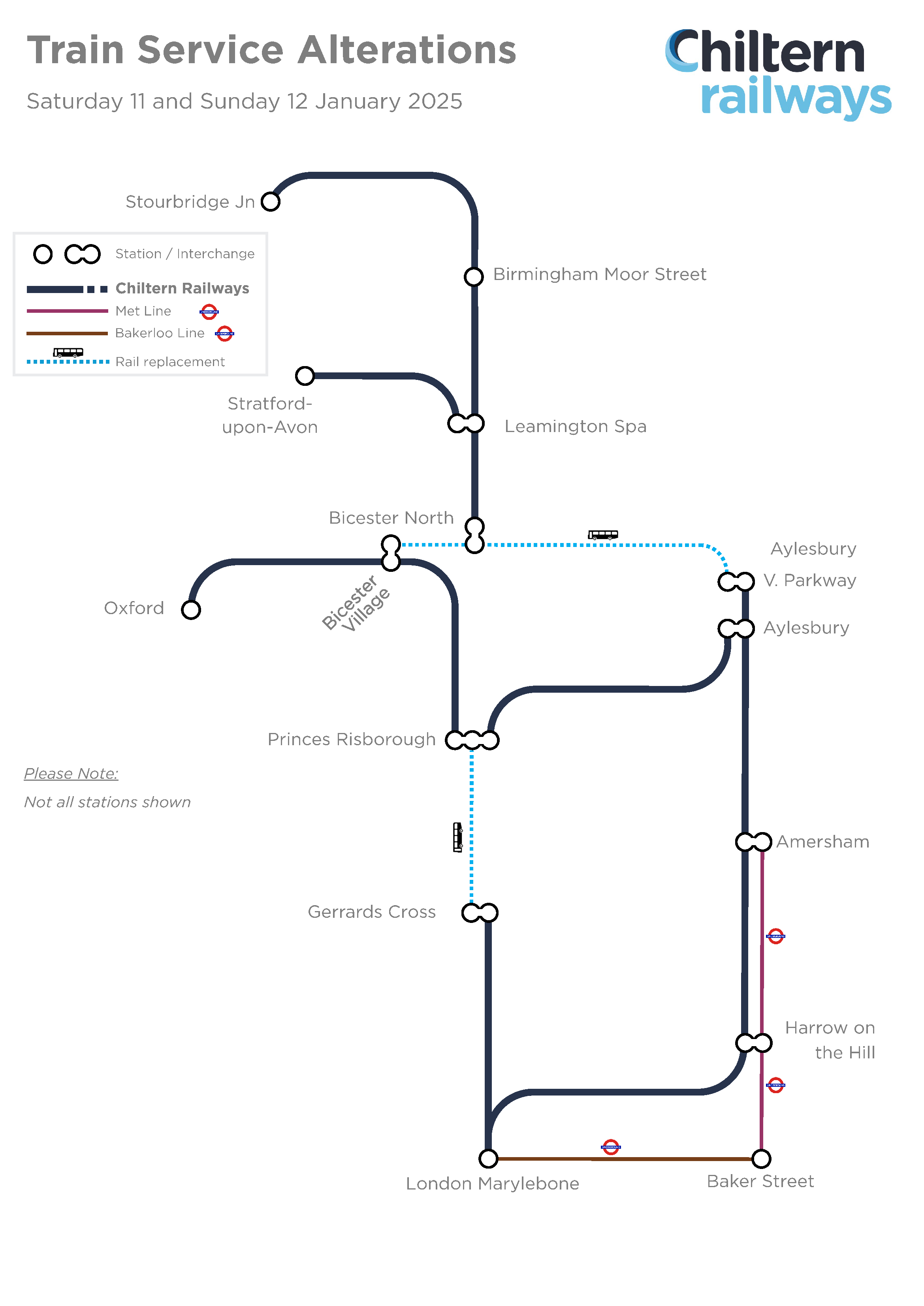 Engineering route map 11 and 12 Jan 2025